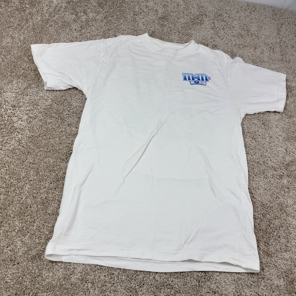 M&Ms World NYC T-Shirt Medium Candy Character White Graphic Tee